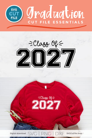 Class of 2027 svg, cute 2027 grad svg, 2027 graduation svg SVG SVG Cut File 
