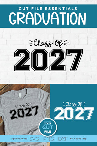 Class of 2027 svg, cute 2027 grad svg, 2027 graduation svg SVG SVG Cut File 