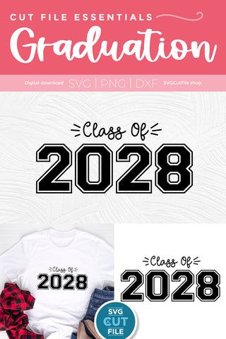 Class of 2028 svg, cute 2028 grad svg, 2028 graduation svg SVG SVG Cut File 