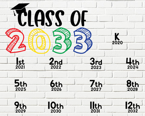 Class of 2033 SVG | Grow with me Handprint shirt SVG | Back to School | First day of School svg | First Grade svg | Memory keepsake Shirt SVG What A Gem SVG 
