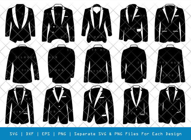 Classic Bleazer SVG, Bleazer Silhouette, Suit Svg, Business Suit Svg, Wedding Suit Svg, Casual Suit Svg, Man Coat Svg, Bleazer Bundle SVG ETC Craft 