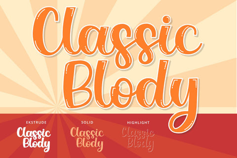 Classic Blody Font Zeenesia Std 
