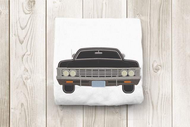 Classic Muscle Car Applique Embroidery Design Embroidery/Applique DESIGNS Designed by Geeks 