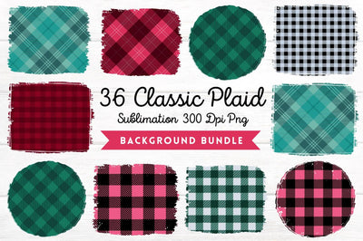 Classic Plaid Sublimation Background PNG bundle Sublimation Regulrcrative 