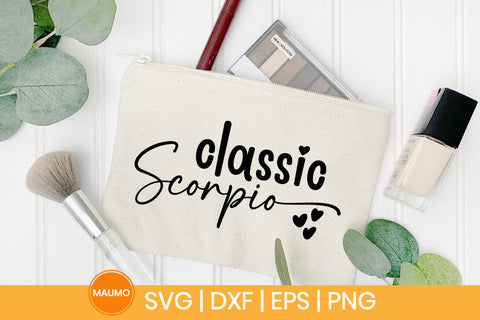 Classic Scorpio Star Sign Svg Quote SVG Maumo Designs 
