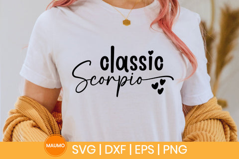 Classic Scorpio Star Sign Svg Quote SVG Maumo Designs 