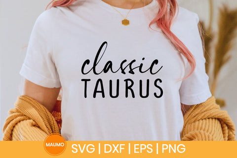 Classic Taurus Star Sign Svg Quote SVG Maumo Designs 