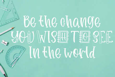 Classroom Font Freeling Design House 