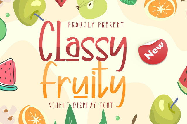 Classy Fruity Font Wildan Type 