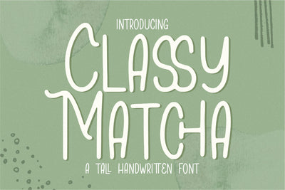 Classy Matcha Font Qwrtype Foundry 