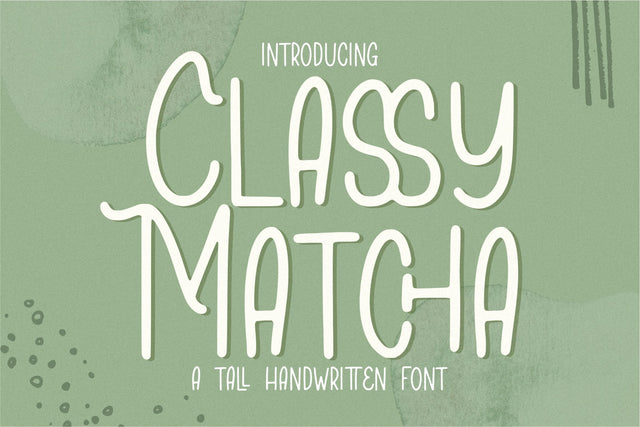 Classy Matcha Font Qwrtype Foundry 