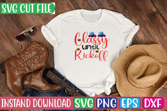 Classy Until Kickoff SVG Cut File SVG Studio Innate 