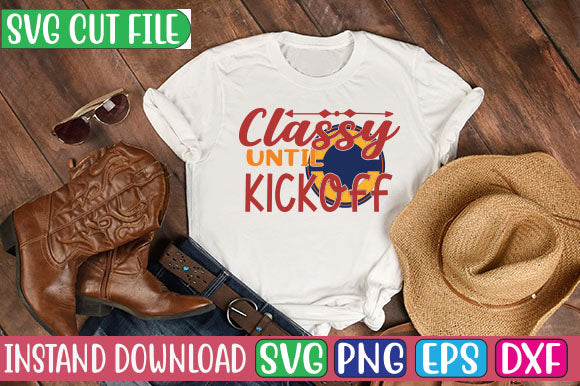 Classy Until Kickoff SVG Cut File SVG Studio Innate 