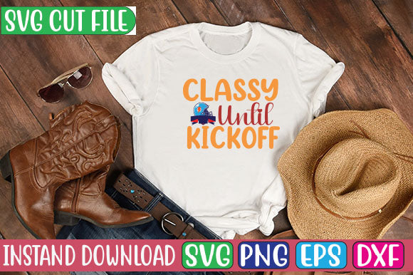 Classy Until Kickoff SVG Cut File SVG Studio Innate 