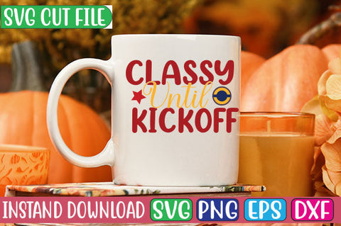 Classy Until Kickoff SVG Cut File SVG Studio Innate 