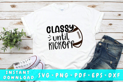 Classy Untill Kickoff SVG SVG HappyDesignStudio 