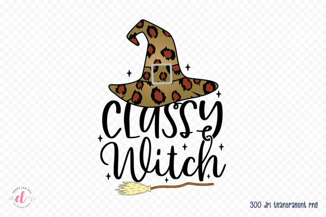 Classy Witch, Halloween Witch Sublimation Sublimation CraftLabSVG 