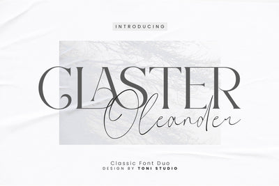 Claster Oleander Font Duo Font toni_std 