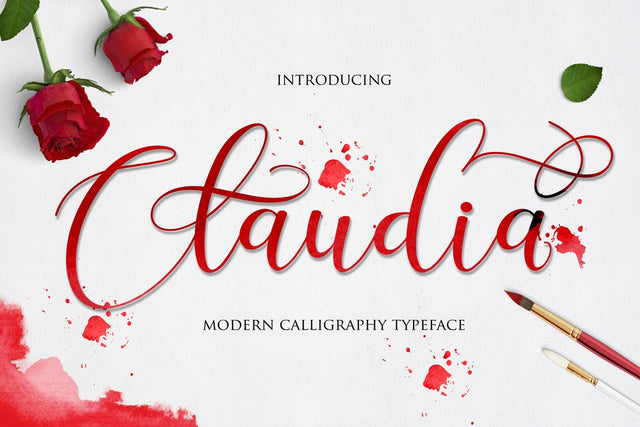 Claudia Script Font Mrletters 