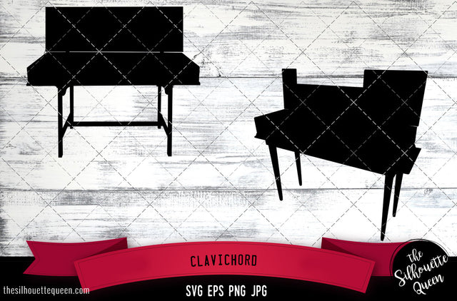 Clavichord Silhouette Vector SVG SVG Loveleen Kaur 