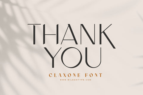 Claxone Font Wildan Type 