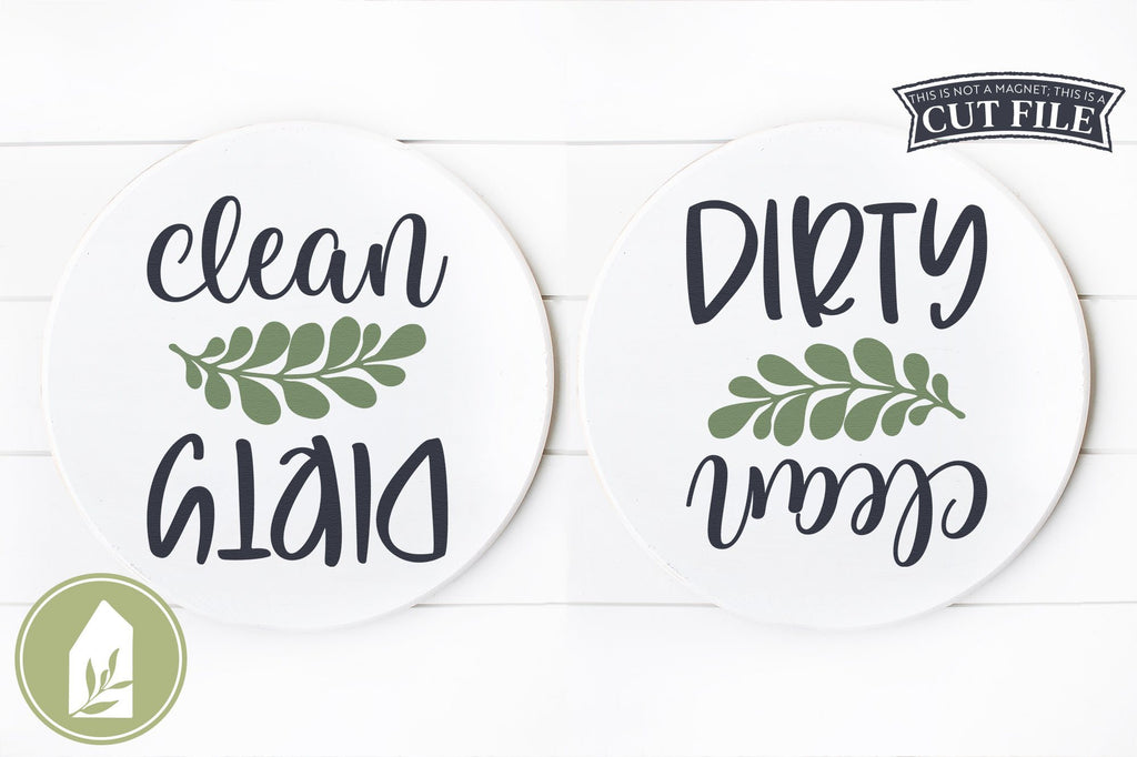 Clean Dirty SVG | Dishwasher Magnet SVG - So Fontsy