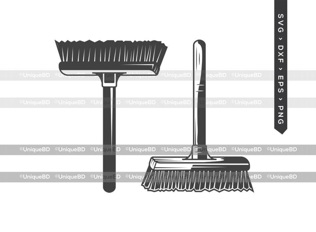 Cleaning Brush SVG Cut File | Broom Svg | Broom Icon Svg | Floor Brush Svg | Besom Svg | Cleaning Brush Silhouette | Dxf | Eps | Png | Cut File SVG ETC Craft 