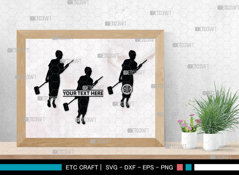 Cleaning Women Monogram, Cleaning Women Silhouette, Cleaning Women SVG, Women Svg, Dry Cleaning Svg, Girl Svg, SB00344 SVG ETC Craft 