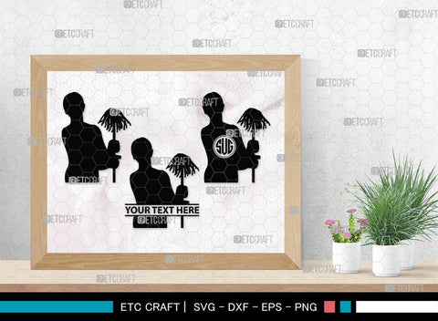 Cleaning Women Monogram, Cleaning Women Silhouette, Cleaning Women SVG, Women Svg, Dry Cleaning Svg, Girl Svg, SB00344 SVG ETC Craft 