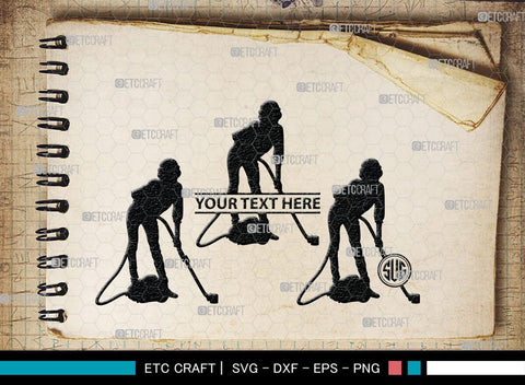 Cleaning Women Monogram, Cleaning Women Silhouette, Cleaning Women SVG, Women Svg, Dry Cleaning Svg, Girl Svg, SB00344 SVG ETC Craft 