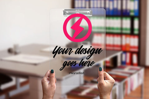 Clear Clipboard Back with Hand Layered PSD Photoshop Product Mockup Mock Up Photo Risa Rocks It 