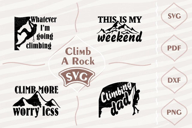 Climb a rock - SVG bundle SVG Digital Mojito 