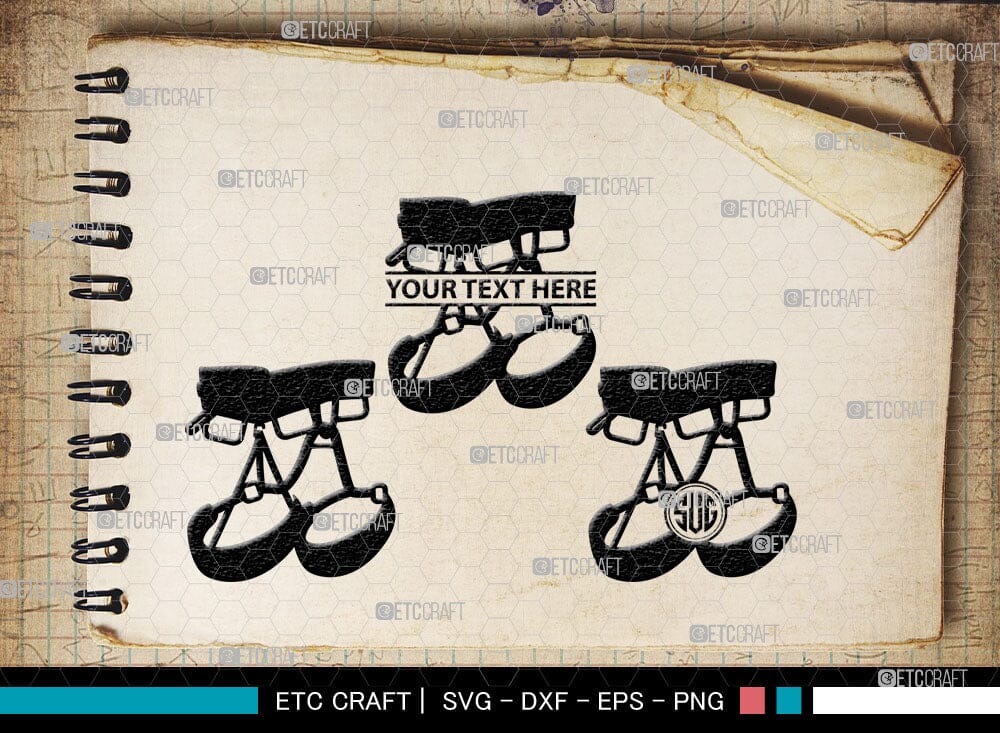 Climber Tools Monogram, Climber Tools Silhouette, Climber Tools Svg