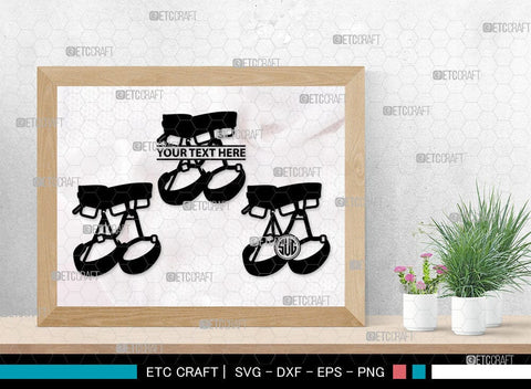 Climber Tools Monogram, Climber Tools Silhouette, Climber Tools Svg, Mountaineers Tool SVG, Victorinox, Anaconda Hammer, Grill Topper, Snowshoes, Mountaineers, Helmet, Nut Tool Silhouette, SB00065 SVG ETC Craft 