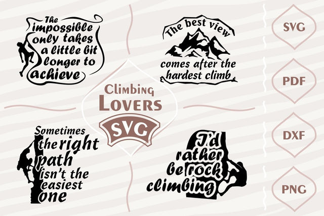 Climbing lovers SVG bundle SVG Digital Mojito 