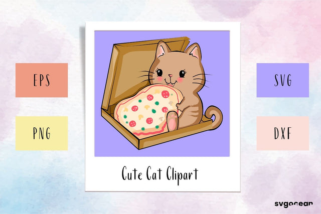 Clipart Cute Cat SVG SvgOcean 