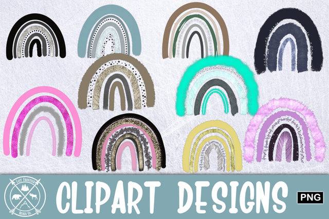 Clipart Rainbows|Rainbow PNG Sublimation Last Frontier Design Co. 