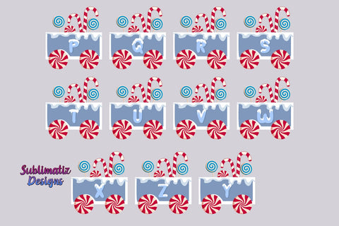 Clipart Snowman Christmas Train Bundle | Set of 33 PNG File for Sublimation Sublimation Sublimatiz Designs 