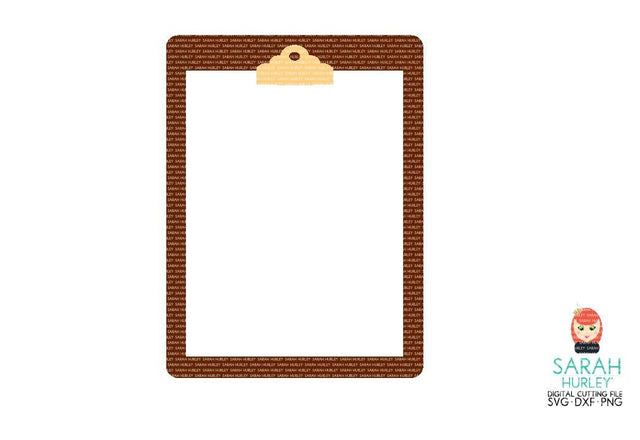 Clipboard Journaling Card SVG Sarah Hurley 