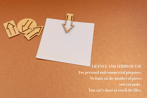 Clips Digital Vector File for Laser Cutter. SVG MaramadeLaser 