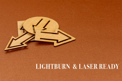 Clips Digital Vector File for Laser Cutter. SVG MaramadeLaser 