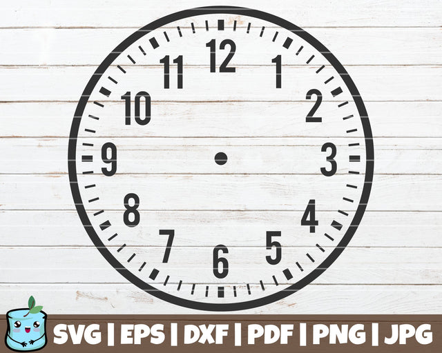 Clock Face 1 SVG MintyMarshmallows 