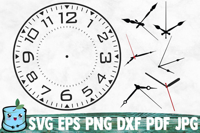 Clock Face 1 SVG MintyMarshmallows 