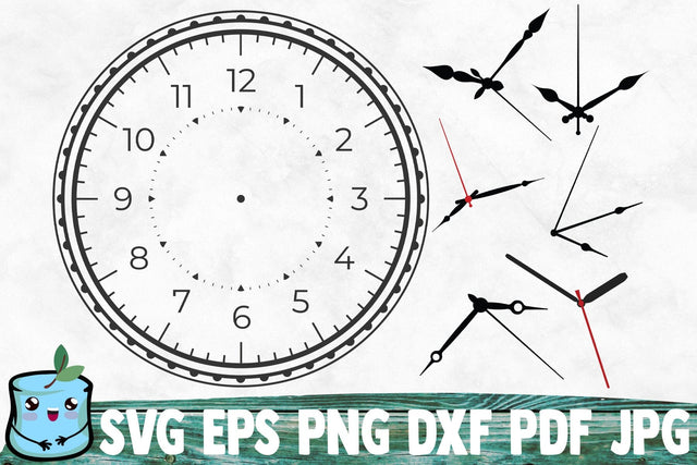 Clock Face 10 SVG MintyMarshmallows 
