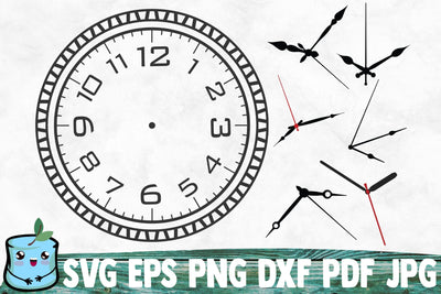 Clock Face 11 SVG MintyMarshmallows 