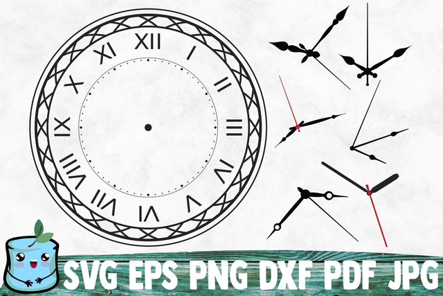 Clock Face 2 SVG MintyMarshmallows 