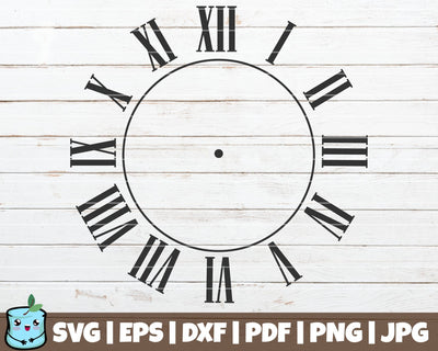 Clock Face 2 SVG MintyMarshmallows 