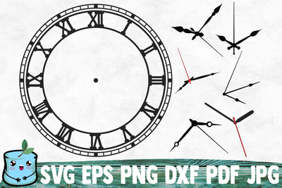Clock Face 3 SVG MintyMarshmallows 