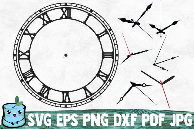 Clock Face 3 SVG MintyMarshmallows 