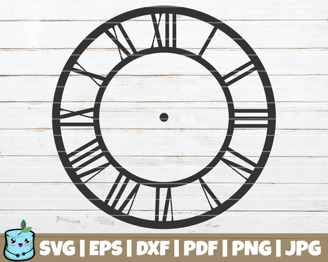 Clock Face 4 SVG MintyMarshmallows 